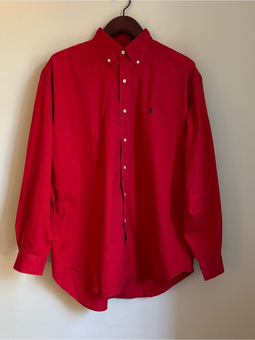Polo Ralph Lauren USA |L| Vintage Blaire Shirt Men’s Red 100% Cotton Button Down